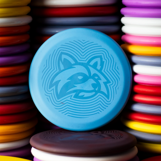 blueberry - Trash Panda Mini recycled marker disc golf disc in blueberry