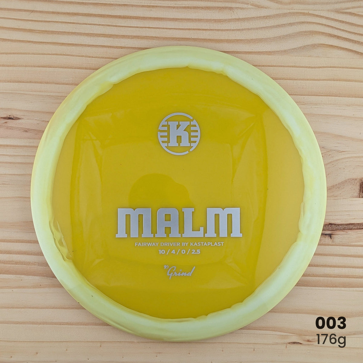 Kastaplast Malm K1 Grind recycled fairway driver, disc 003, 176g
