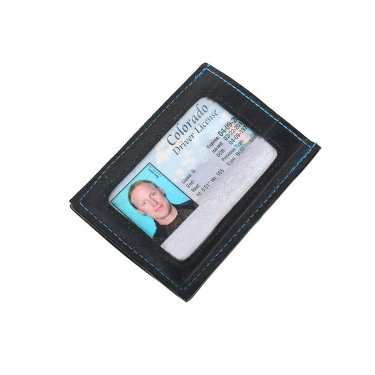 marine - Alchemy Goods Night Out upcycled bike tube wallet in marine