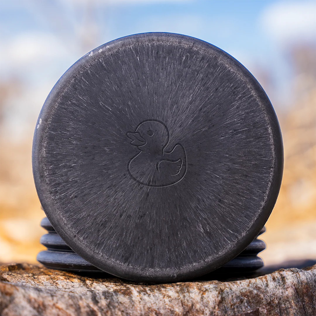 Black Rubber Trash Panda Canyon recycled overstable midrange disc outside