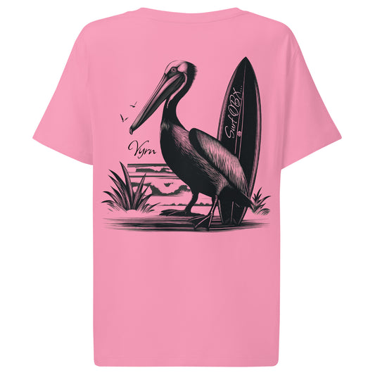 bubble pink eco friendly 100% sustainable cotton obx surf t-shirt