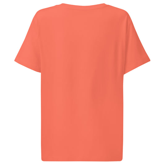 fiesta Coral t-shirt on a white background