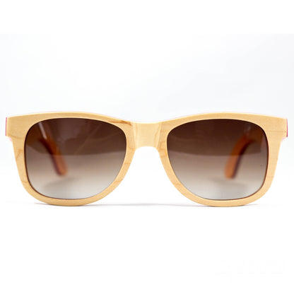 WUDN polarized sunglasses from upcycled skatedeck wood