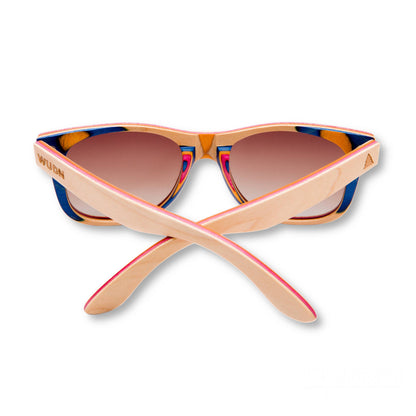 WUDN polarized sunglasses from upcycled skatedeck wood
