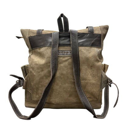 Vintage Addiction large recycled military tent backpack