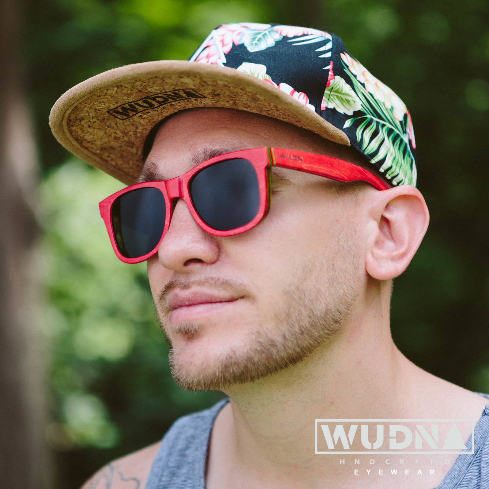WUDN polarized sunglasses from upcycled skatedeck wood