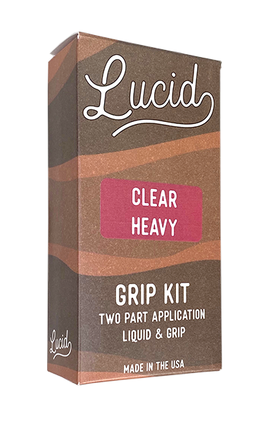 CLEAR - HEAVY GRIP - Lucid Grip clear spray-on grip tape kit with recycled glass in CLEAR - HEAVY GRIP