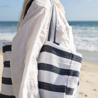 sarape-brown - Señor Lopez recycled Baja tote bag in sarape-brown