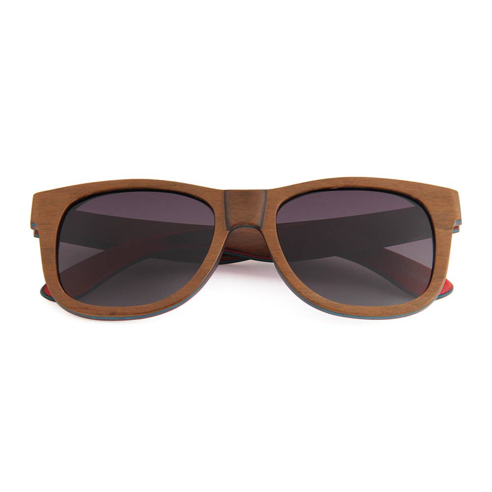 jetty-ledge - WUDN polarized sunglasses from upcycled skatedeck wood in jetty-ledge