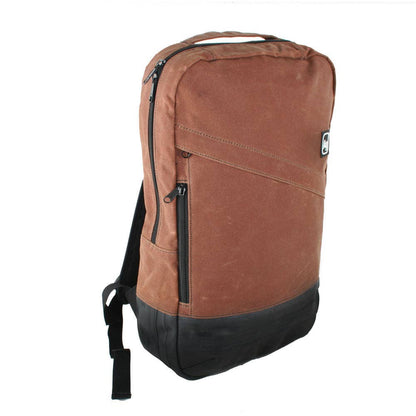 Alchemy Goods Brooklyn upcycled waxed canvas backpack