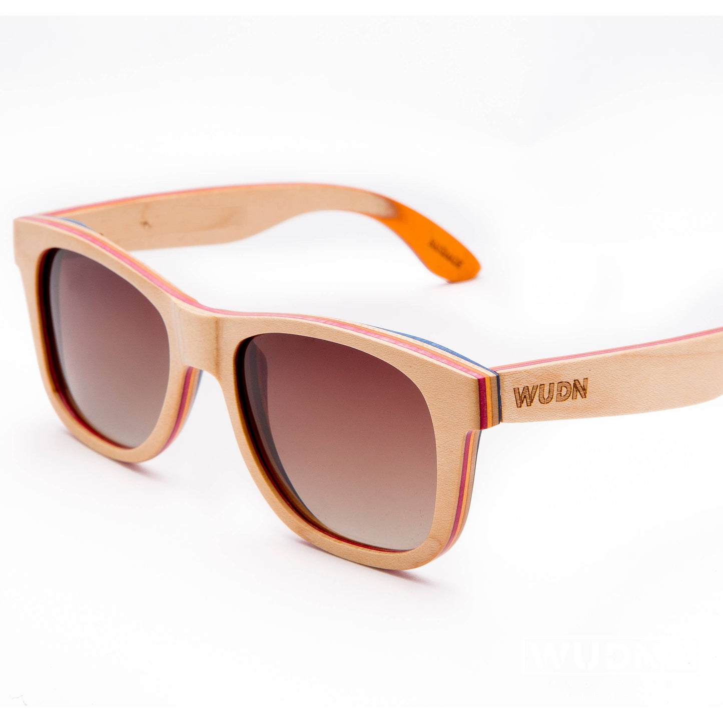 WUDN polarized sunglasses from upcycled skatedeck wood