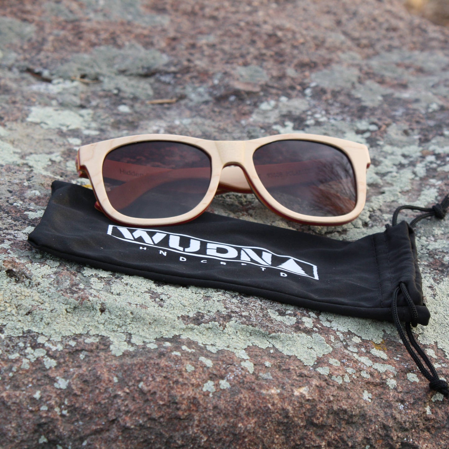 WUDN polarized sunglasses from upcycled skatedeck wood