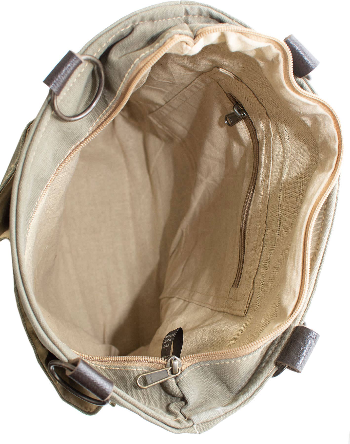 Vintage Addiction recycled military tent crossbody backpack