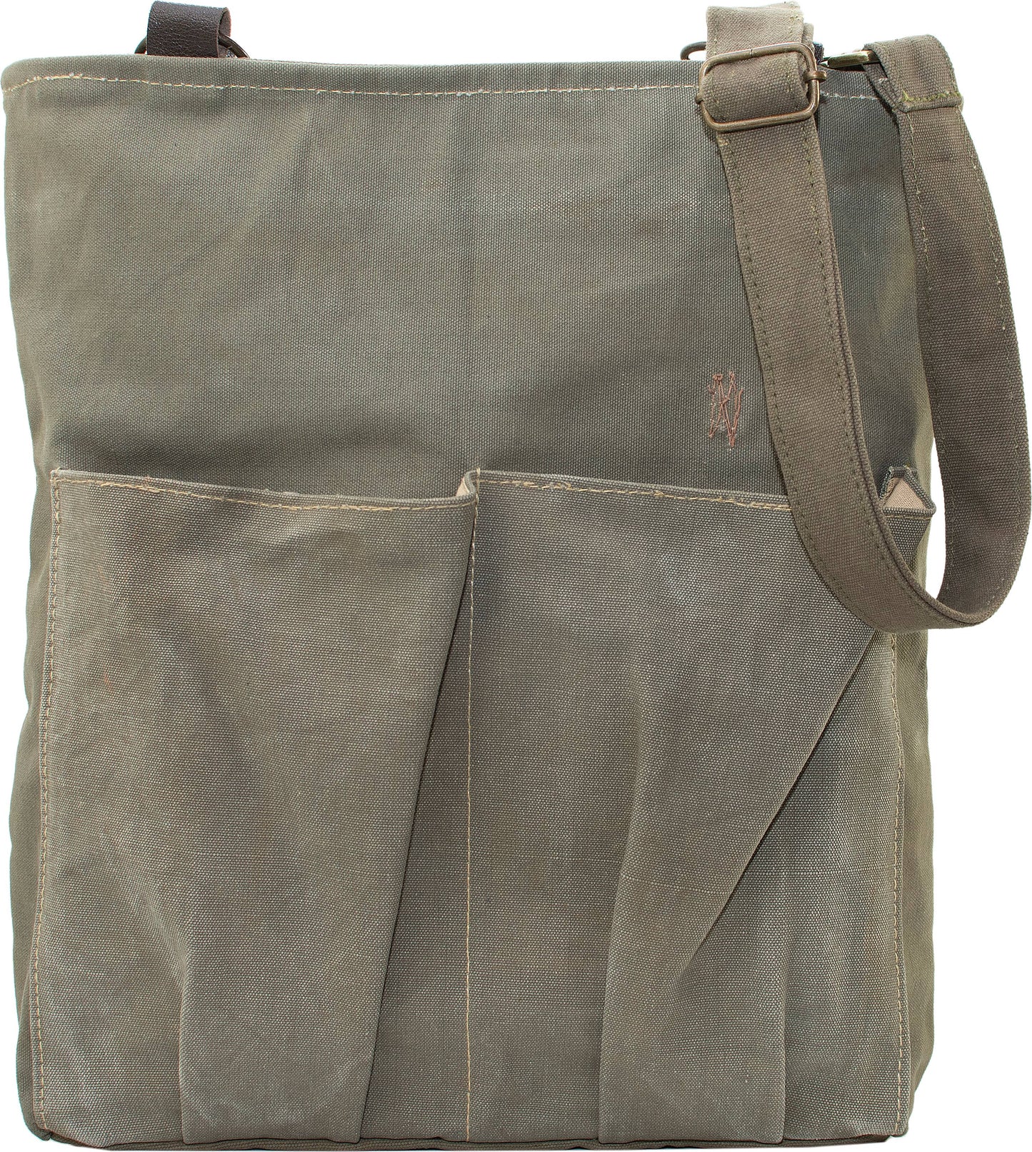 Vintage Addiction recycled military tent crossbody backpack