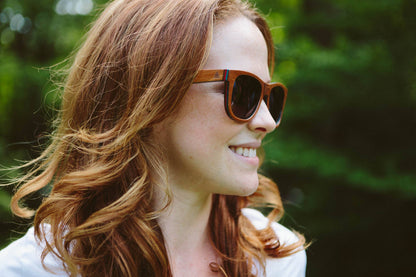 WUDN polarized sunglasses from upcycled skatedeck wood