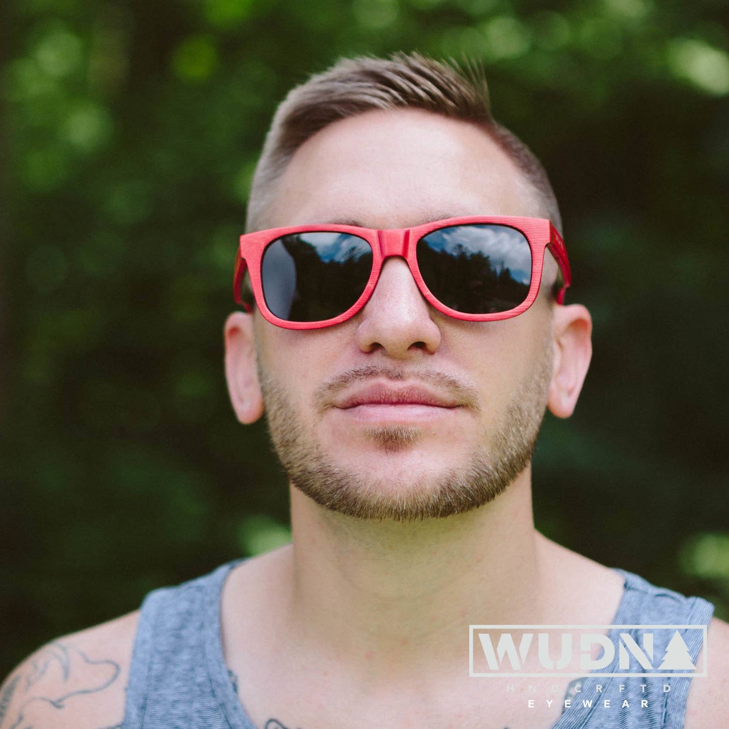 WUDN polarized sunglasses from upcycled skatedeck wood