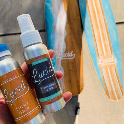 Lucid Grip clear spray-on grip tape kit with recycled glass