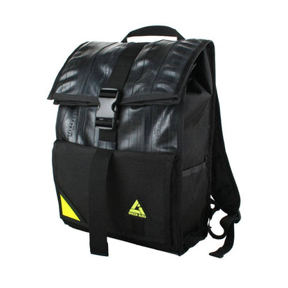 Green Guru Commuter 24L upcycled roll top backpack