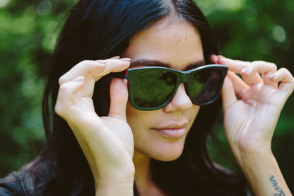 WUDN polarized sunglasses from upcycled skatedeck wood