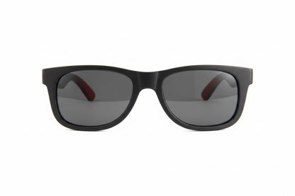 ollie-black - WUDN polarized sunglasses from upcycled skatedeck wood in ollie-black