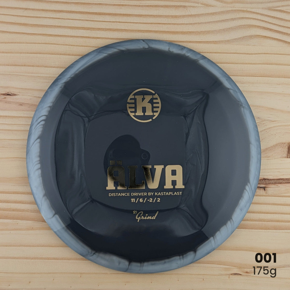 Kastaplast Alva K1 Grind recycled distance driver, disc 001, 175g