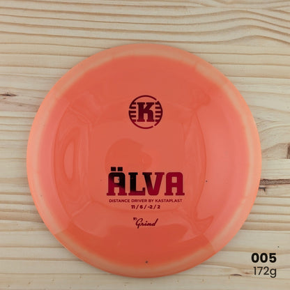 Kastaplast Alva K1 Grind recycled distance driver, disc 005, 172g