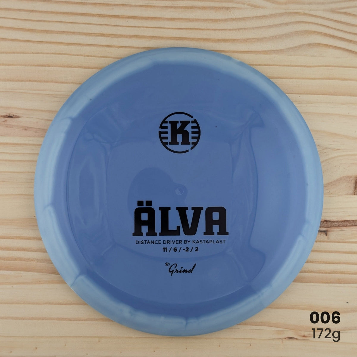 Kastaplast Alva K1 Grind recycled distance driver, disc 006, 172g