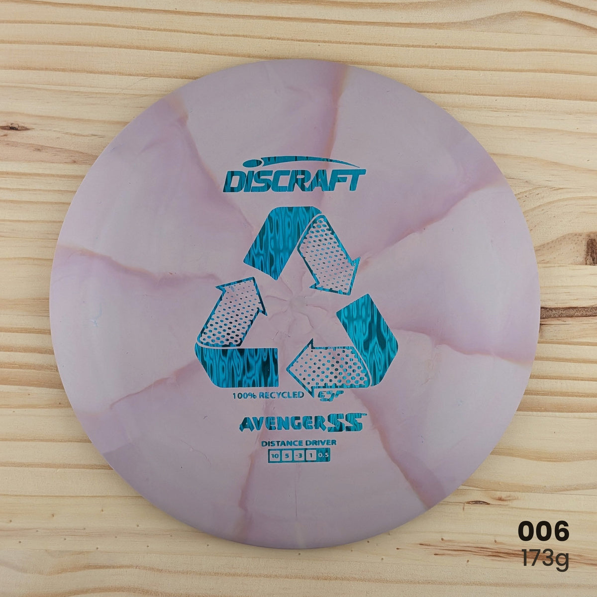 Discraft Avenger SS recycled ESP distance driver, disc 006, 173g
