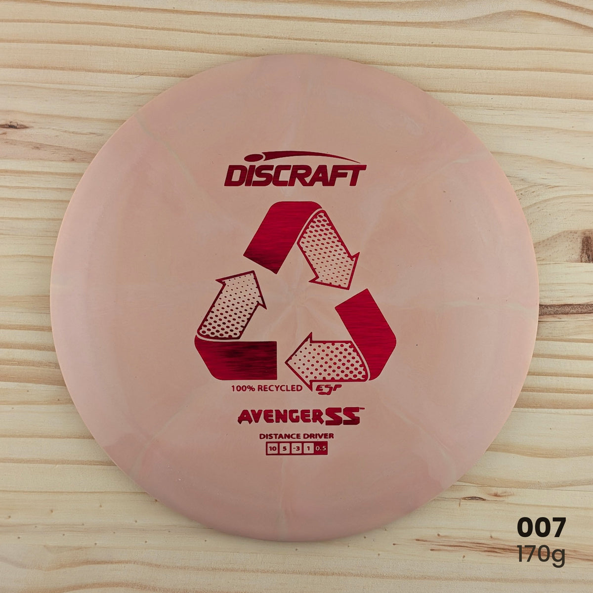Discraft Avenger SS recycled ESP distance driver, disc 007, 170g