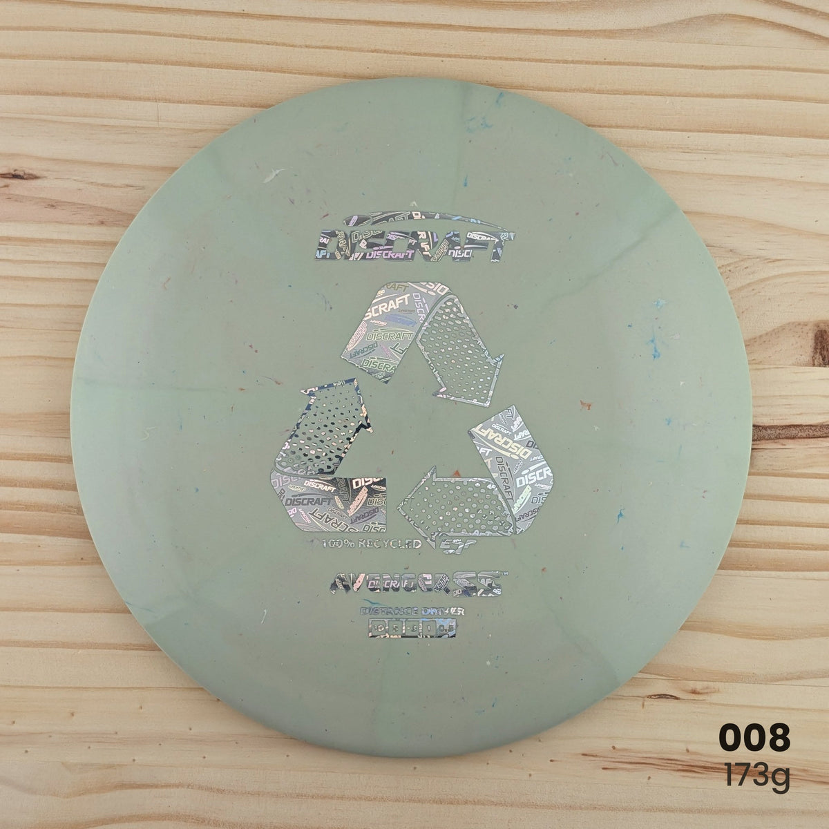 Discraft Avenger SS recycled ESP distance driver, disc 008, 173g