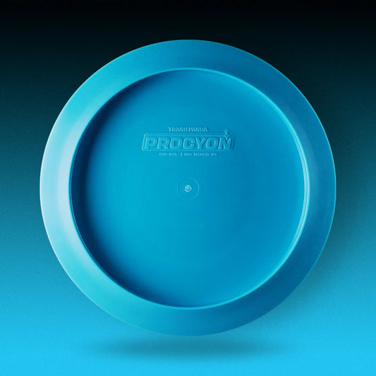 aqua - Trash Panda Procyon recycled distance driver disc in aqua