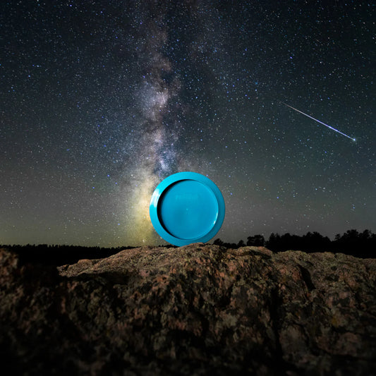 aqua - Trash Panda Procyon recycled distance driver disc in aqua