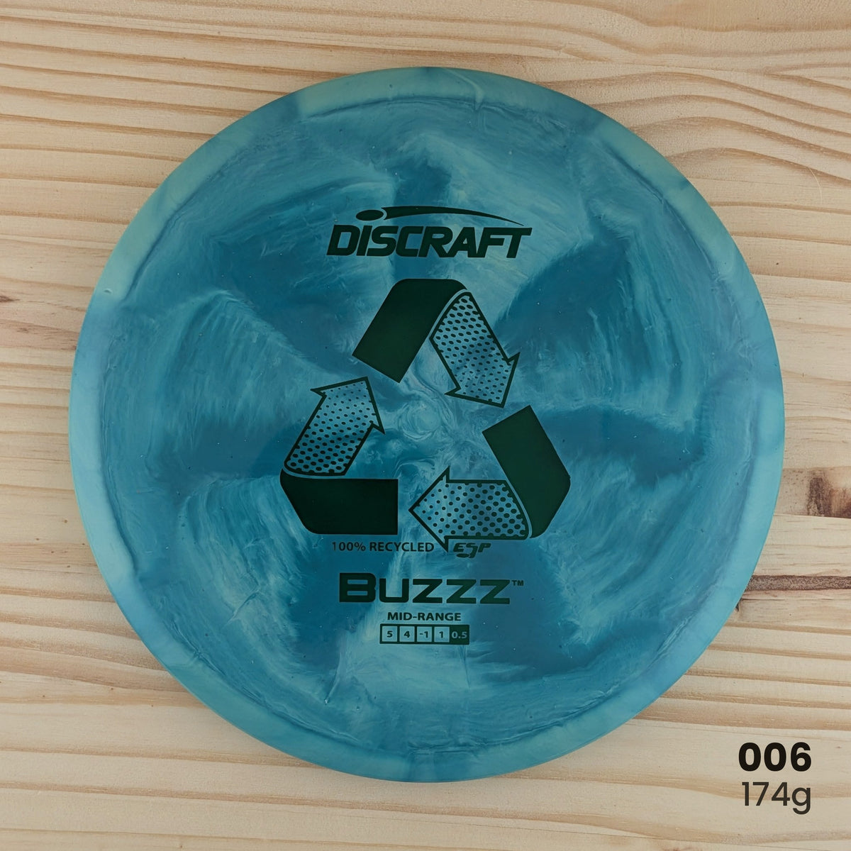 Discraft Buzzz ESP recycled midrange, disc 006, 174g