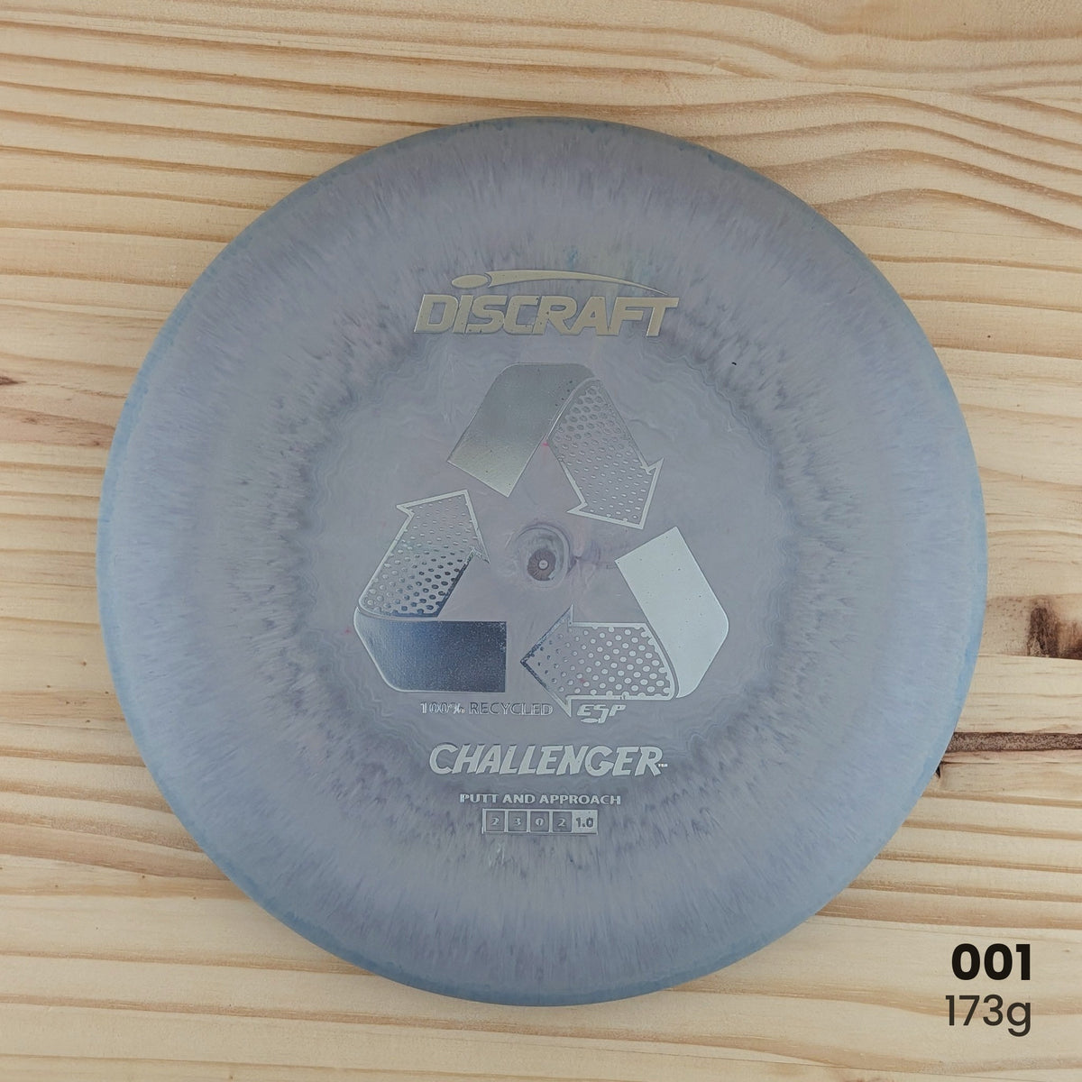 Discraft Challenger ESP recycled putter, disc 001, 173g