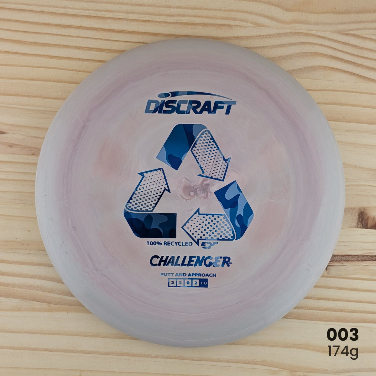 Discraft Challenger ESP recycled putter, disc 003, 174g