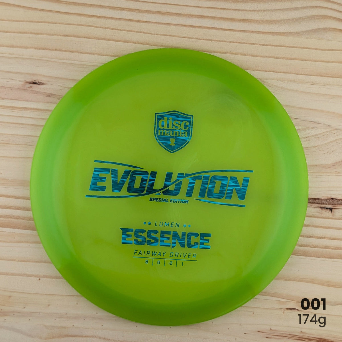 Discmania Essence Bio Lumen recycled fairway driver, disc 001, 174g