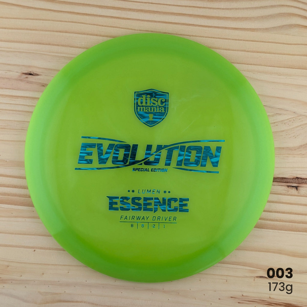 Discmania Essence Bio Lumen recycled fairway driver, disc 003, 173g