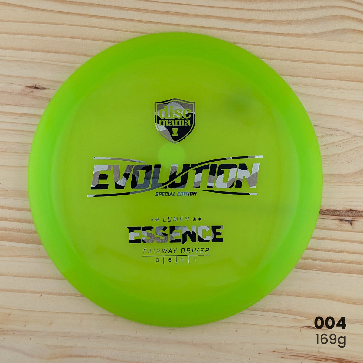 Discmania Essence Bio Lumen recycled fairway driver, disc 004, 169g