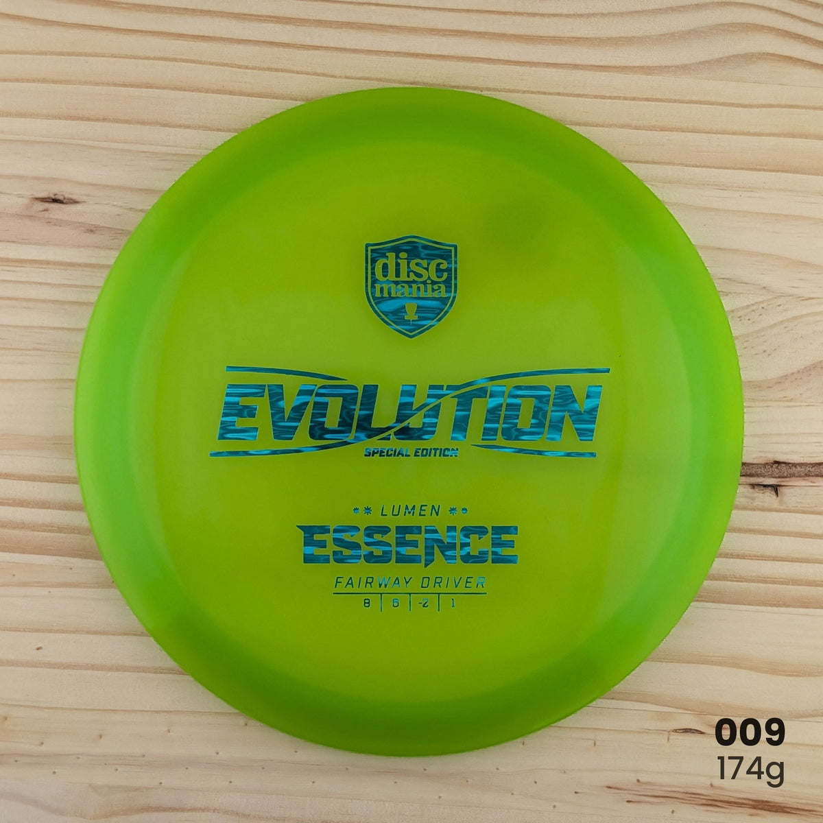 Discmania Essence Bio Lumen recycled fairway driver, disc 009, 174g
