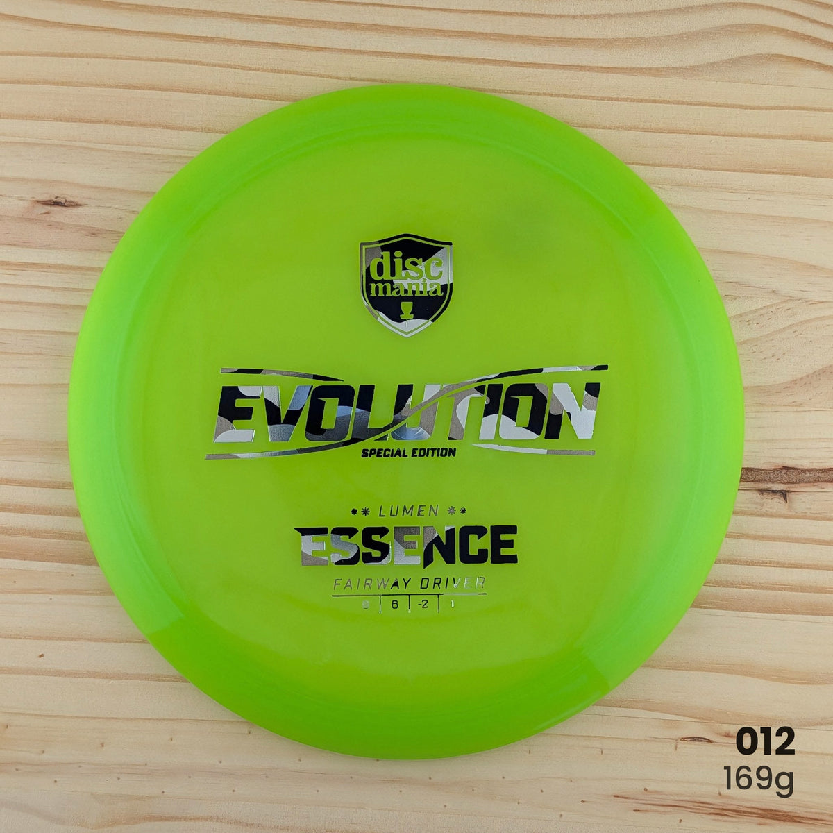 Discmania Essence Bio Lumen recycled fairway driver, disc 012, 169g