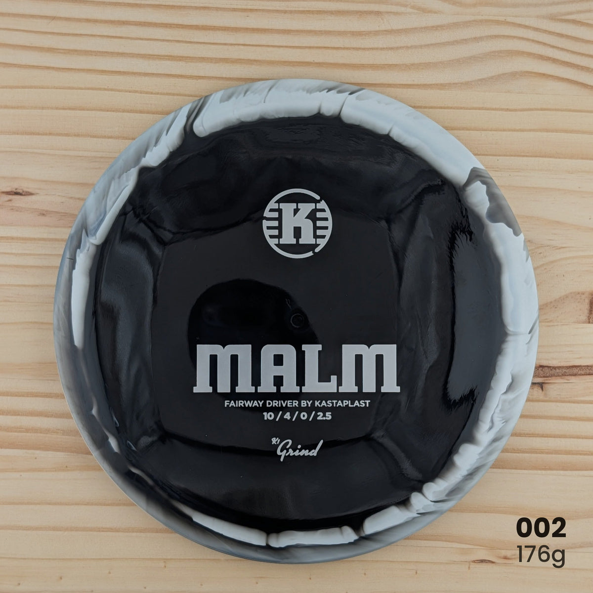 Kastaplast Malm K1 Grind recycled fairway driver, disc 002, 176g