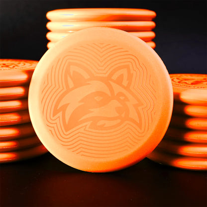 orange-squeeze - Trash Panda Mini recycled marker disc golf disc in orange-squeeze