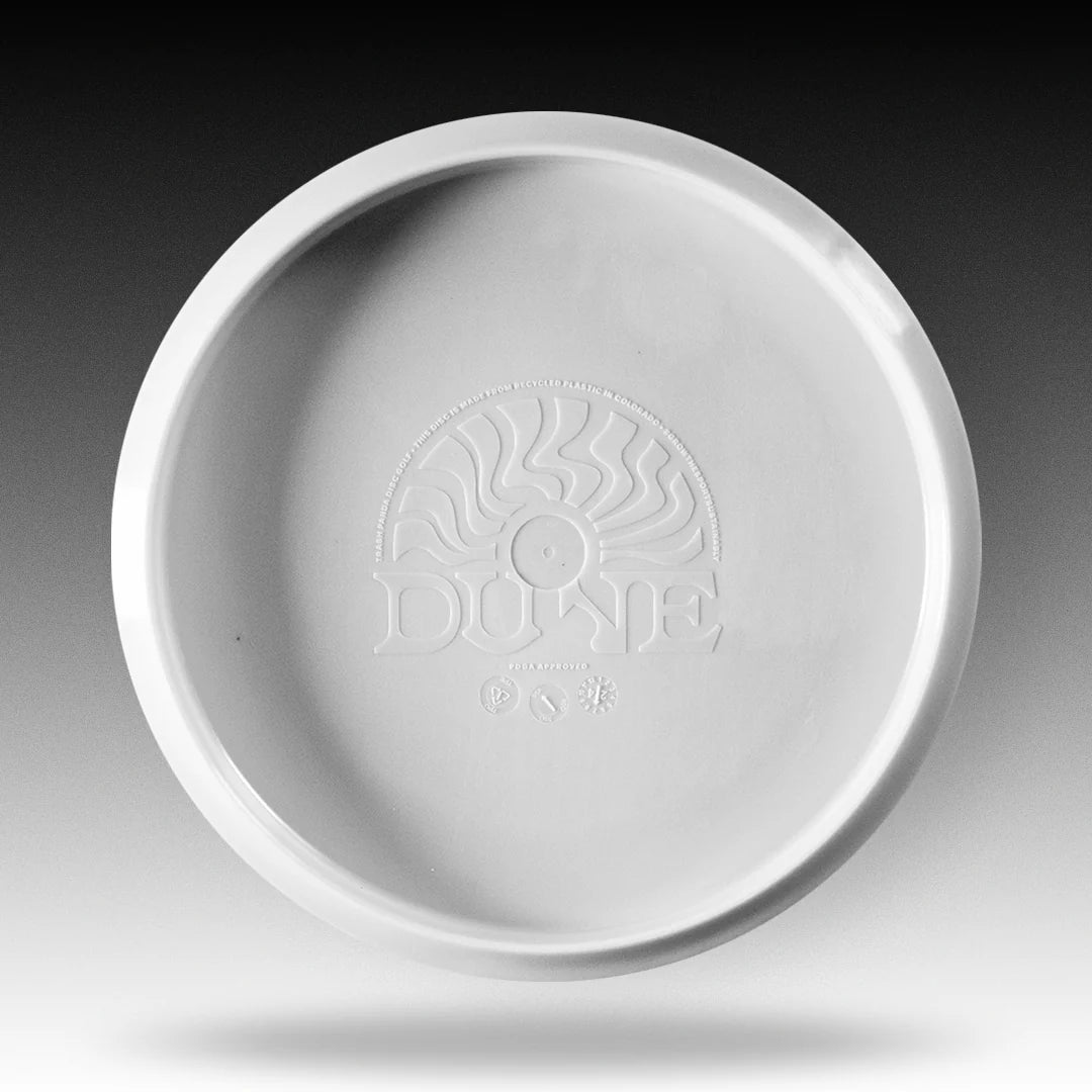 snow - Trash Panda Dune recycled premium midrange disc golf disc in snow
