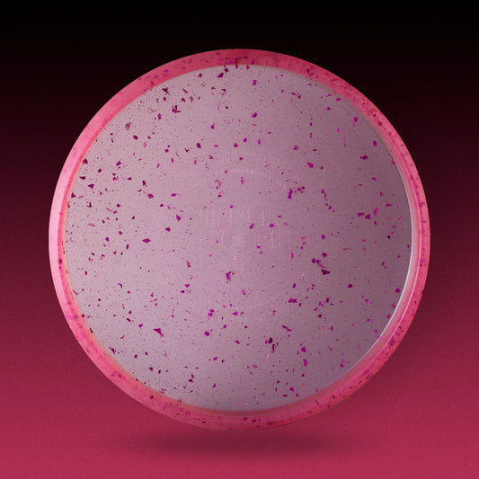 sparkly-magenta - Trash Panda Phone Case Inner Core recycled putter disc in sparkly-magenta