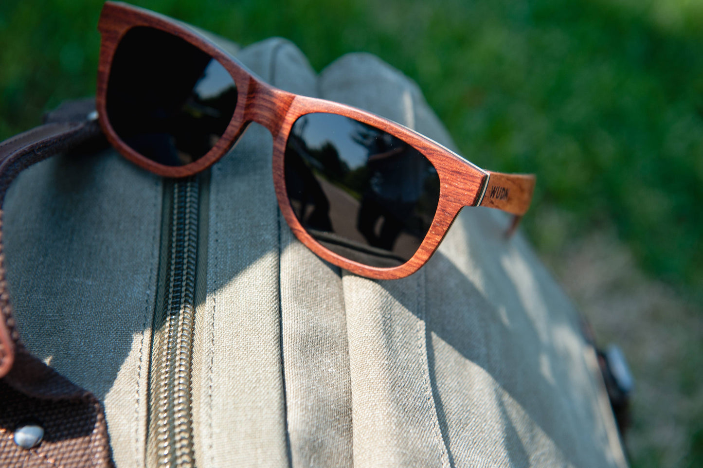 WUDN polarized sunglasses from upcycled skatedeck wood