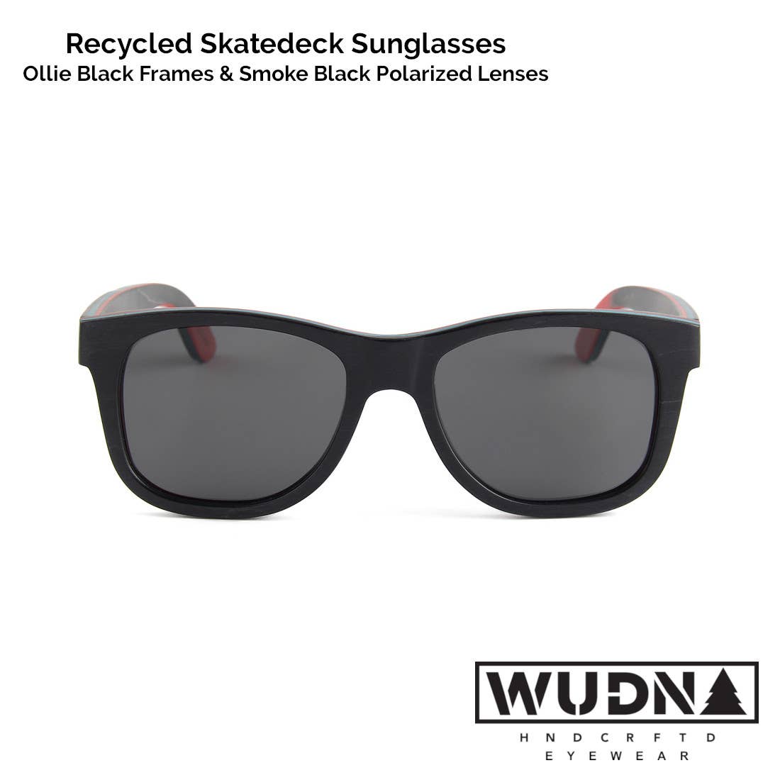 natural-kickflip - WUDN polarized sunglasses from upcycled skatedeck wood in natural-kickflip