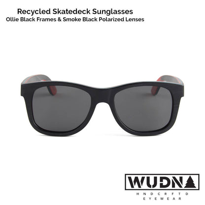 natural-kickflip - WUDN polarized sunglasses from upcycled skatedeck wood in natural-kickflip