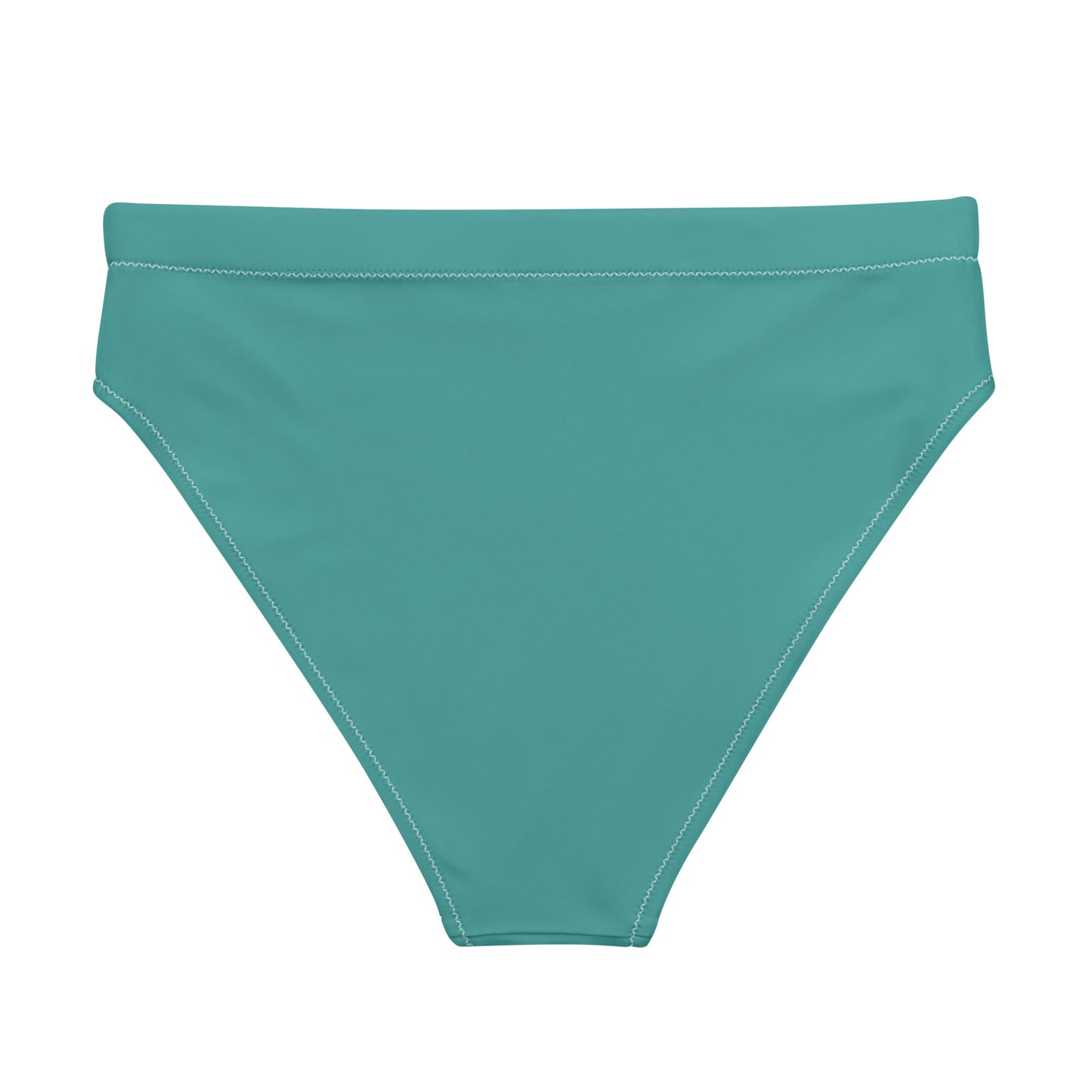 VIBRANT AZURE Flat lay back view of Ember Tide Bikini Bottom, a premium double-layered recycled swimwear piece by VYRN