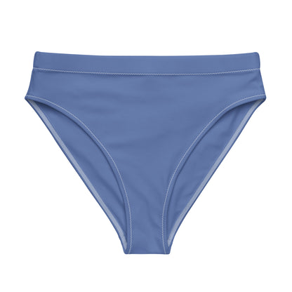 DEEP MERDIAN Flat lay front view of Midnight Reef Bikini Bottom, a premium double-layered recycled swimwear piece by VYRN