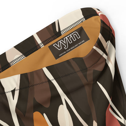 TANGLED ROOTS Close-up detail showing the secure anti-slip lining and the VYRN logo on Tangled Roots Bikini Bottom